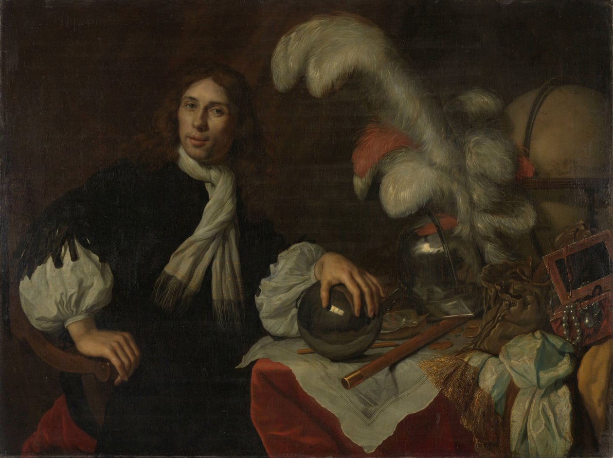 Retrato póstumo de Aucke Stellingwerff, almirante de Frisia, muerto en 1665 en Lowestoft por una bala de cañón de Lodewijk van der Helst