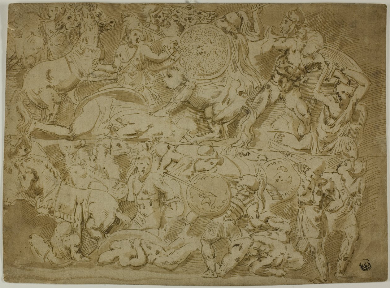 Batalla de las Amazonas de Lodovico Carracci