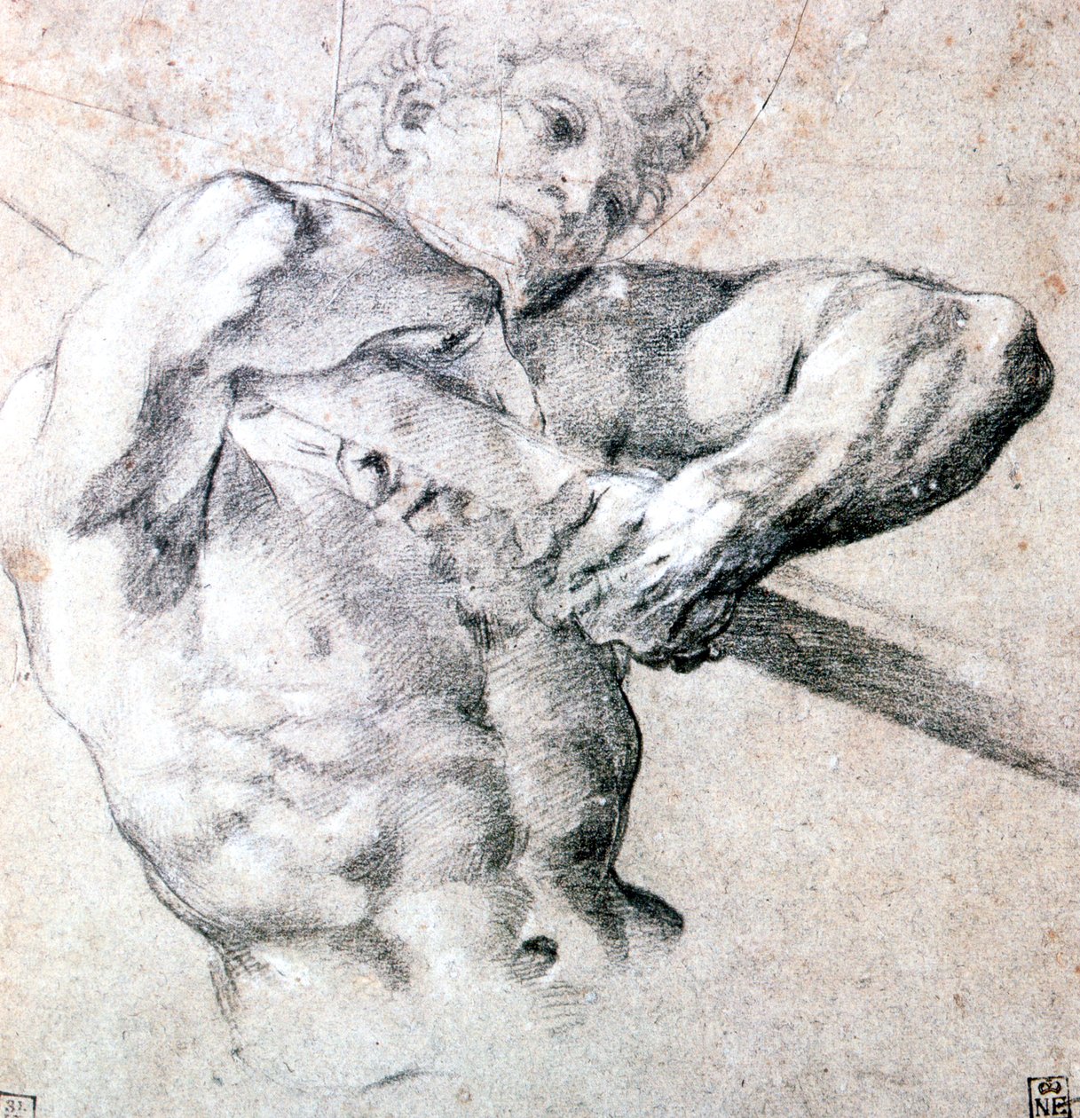 Estudio de una figura, c1575-1619 de Lodovico Carracci