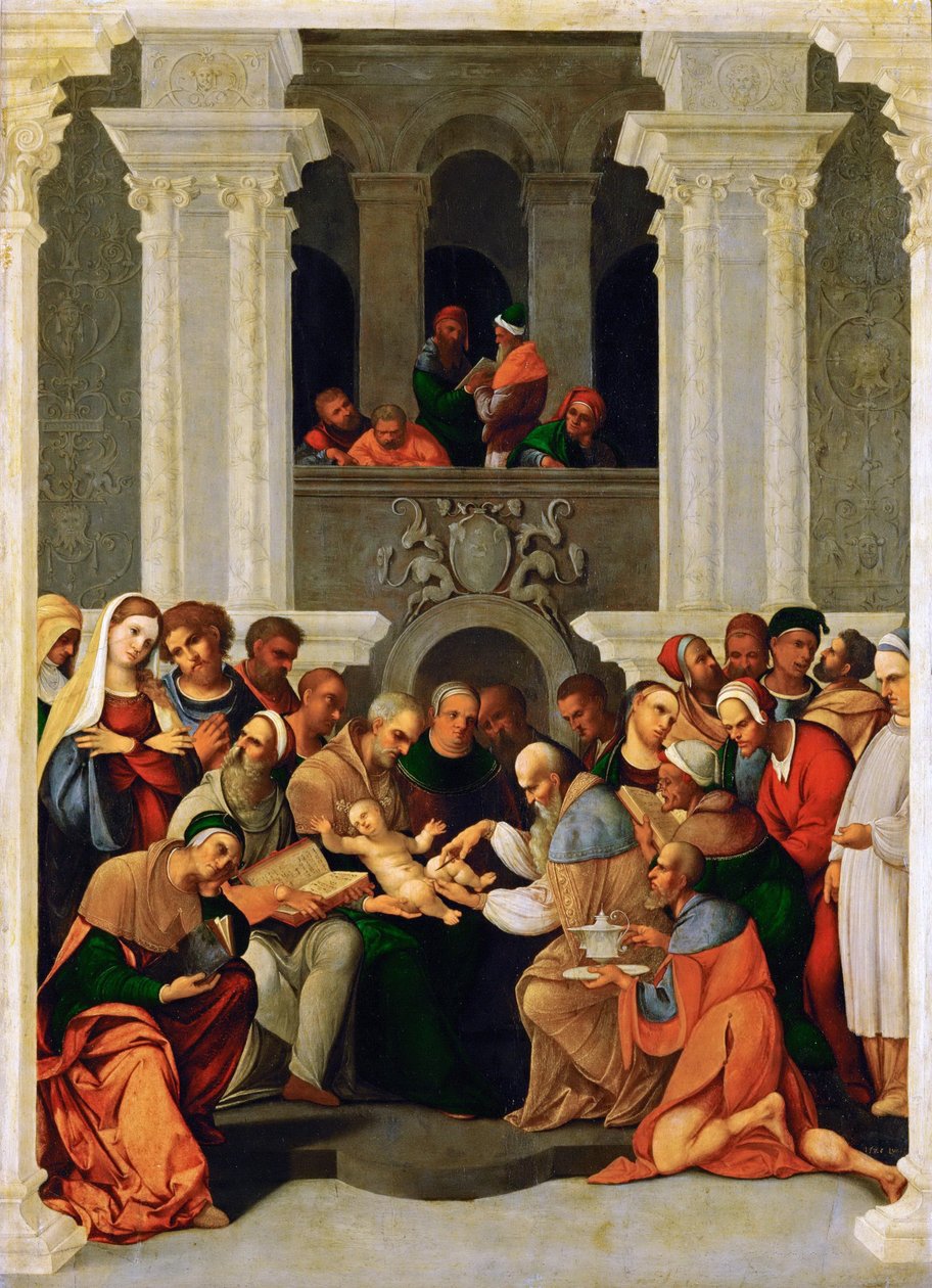 La circuncisión de Cristo de Lodovico Mazzolino