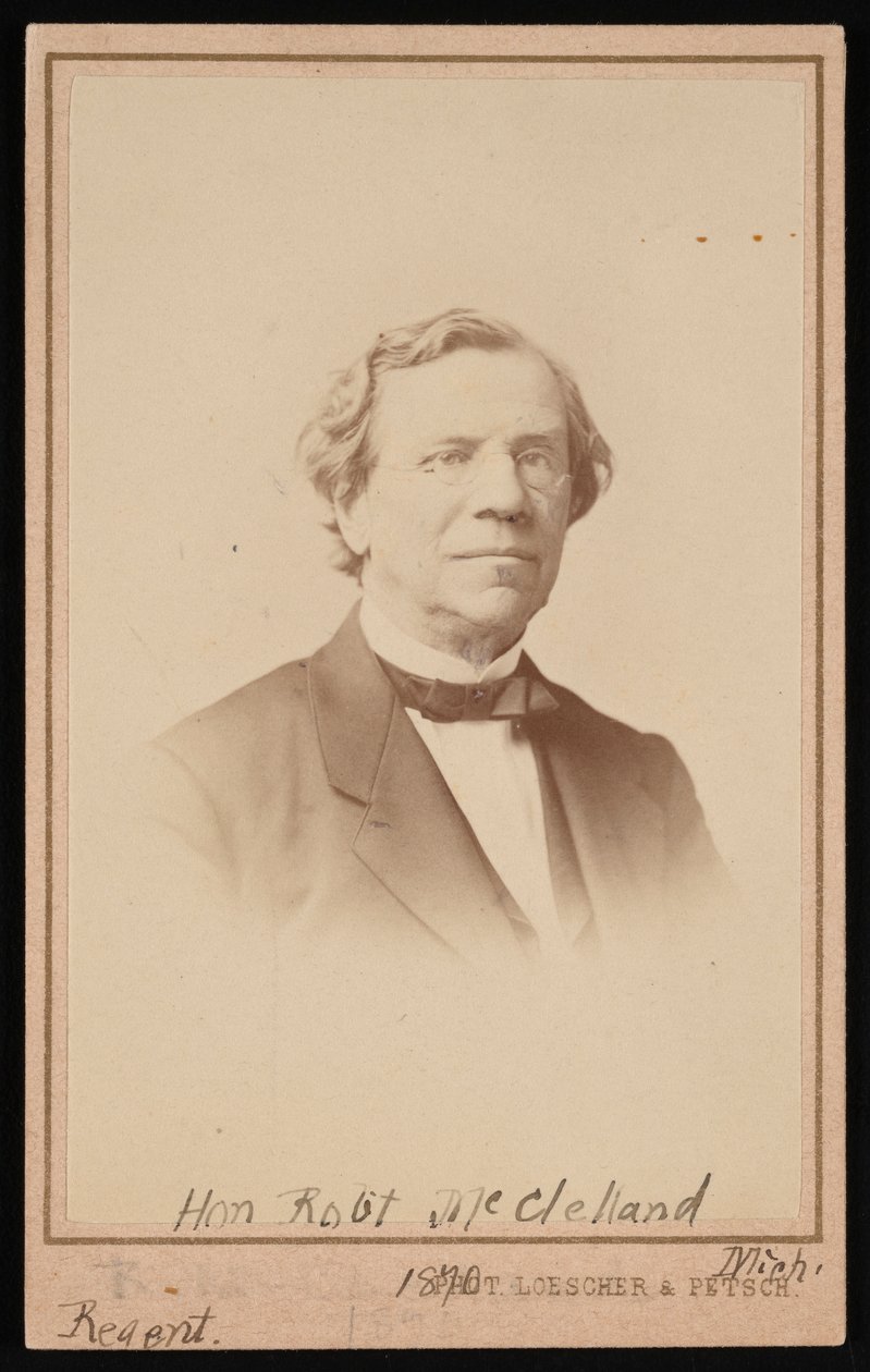 Retrato de Robert McClelland 1807-1880, 1870 de Adolf Charlemagne