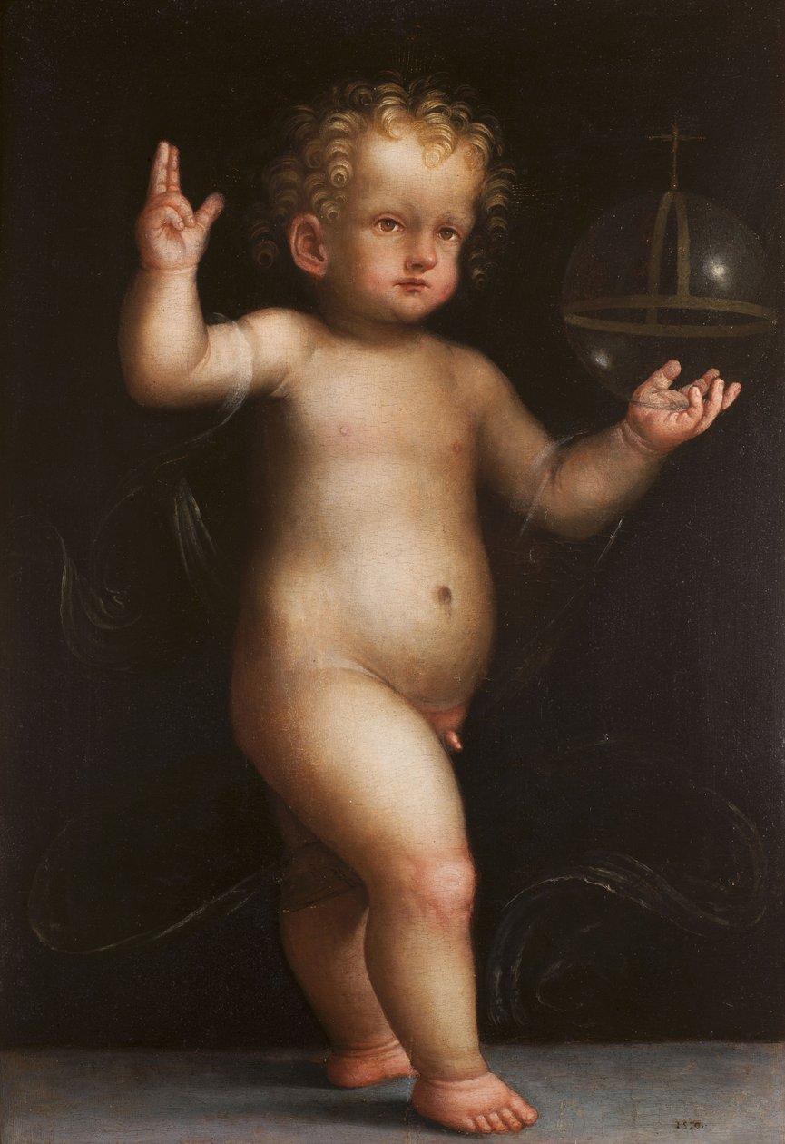 Jesús como Salvator Mundi, 1519 de Lombard School