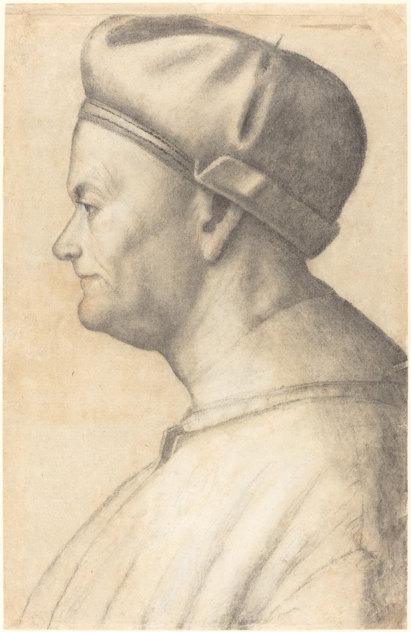 Perfil de un hombre de Lombard 16th Century