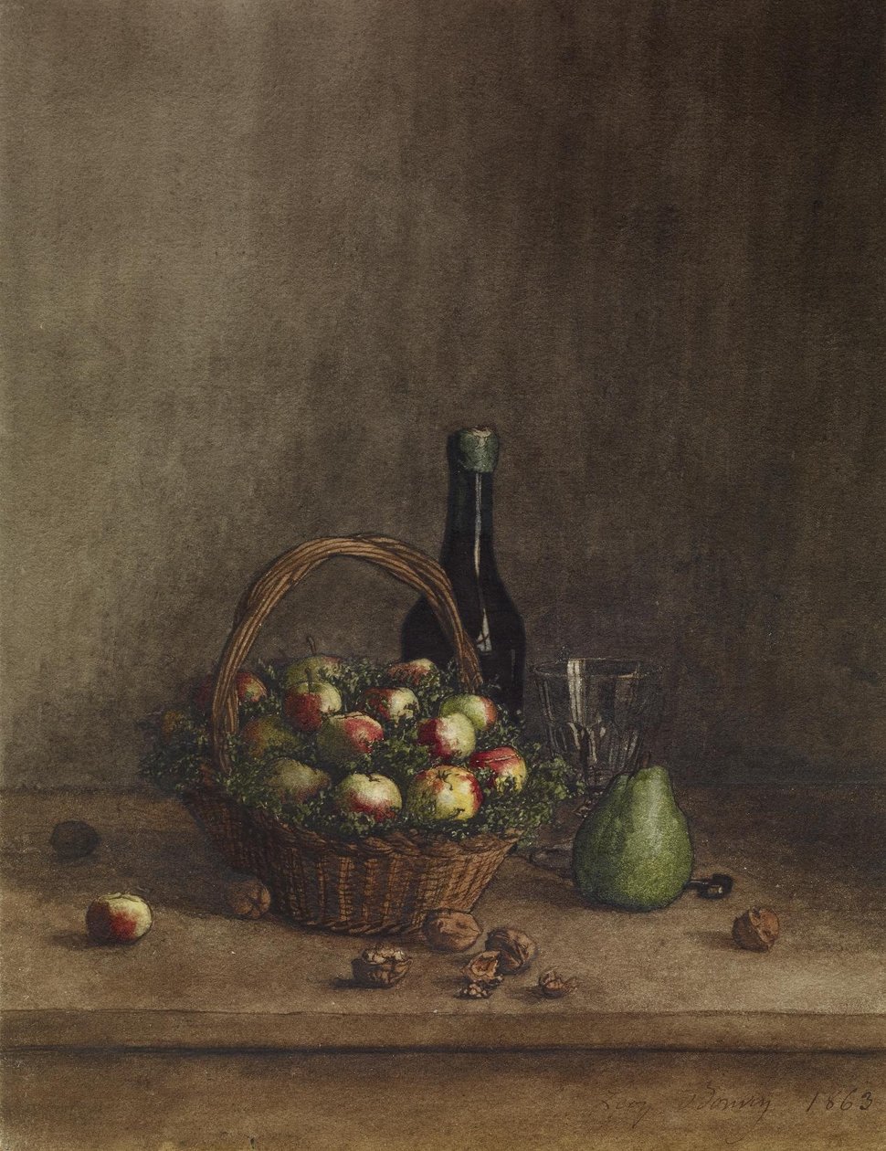 Naturaleza Muerta con Vino y Fruta de Léon Bonvin