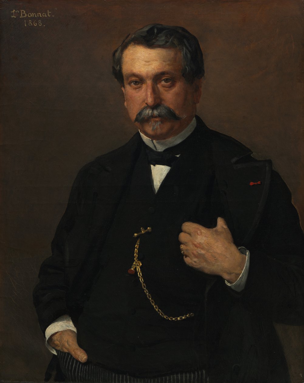 Portrait of a Man de Léon Bonnat