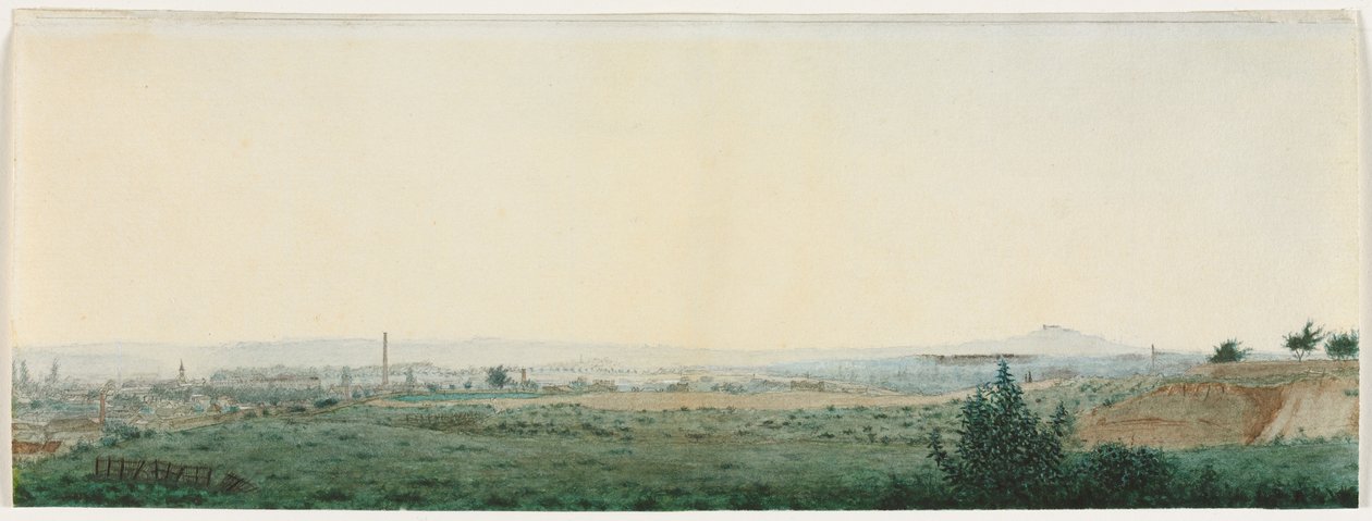Paisaje Cerca de París, c. 1860 de Léon Bonvin