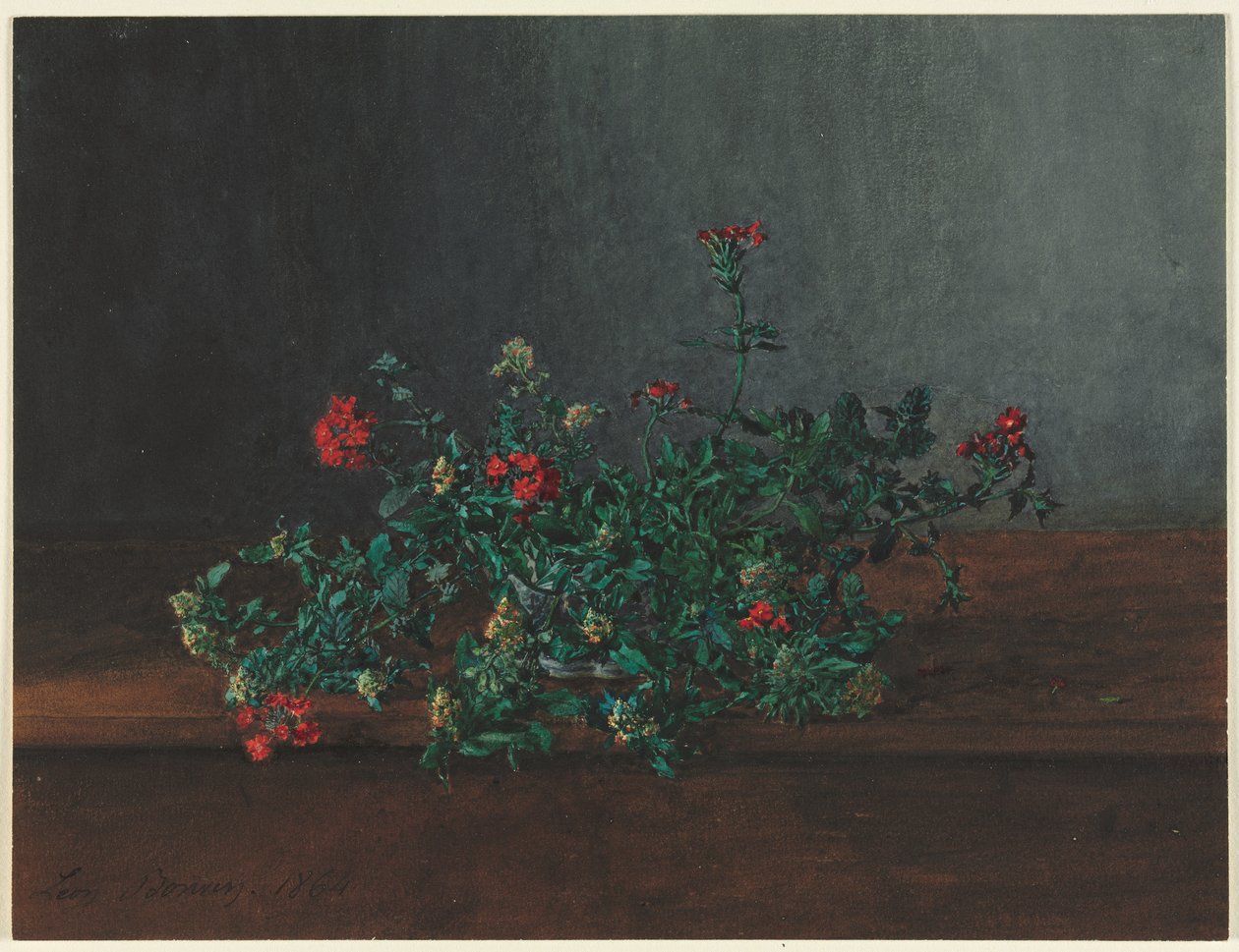 Still Life with Wild Flowers de Léon Bonvin