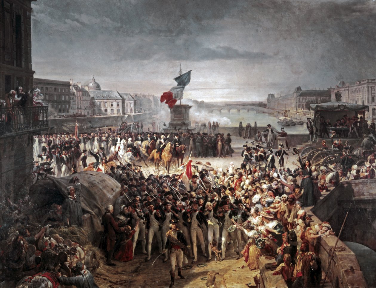 La Guardia Nacional de París se une al Ejército. Septiembre de 1792 de Léon Cogniet