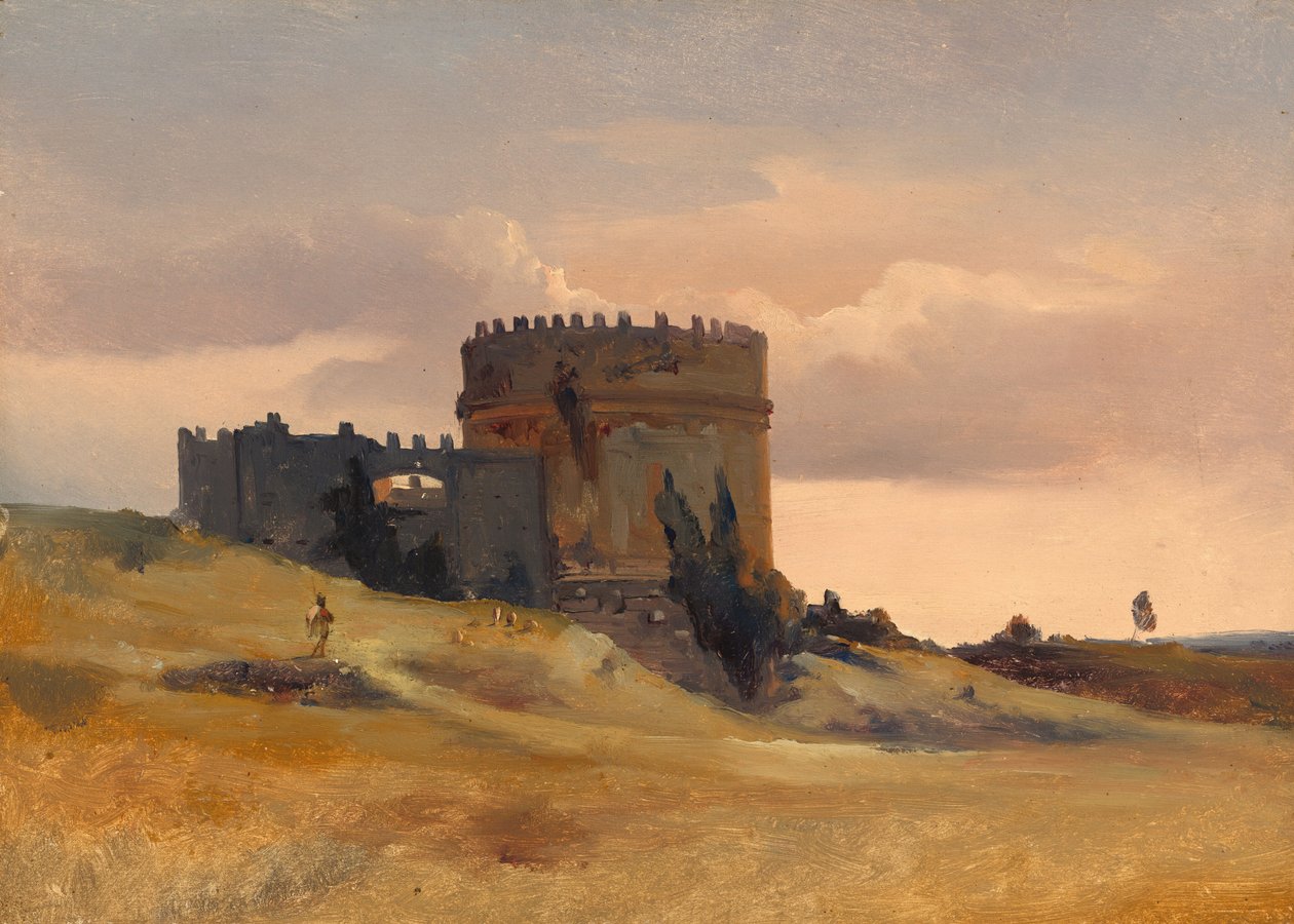 La tumba de Cecilia Metella de Léon François Antoine Fleury