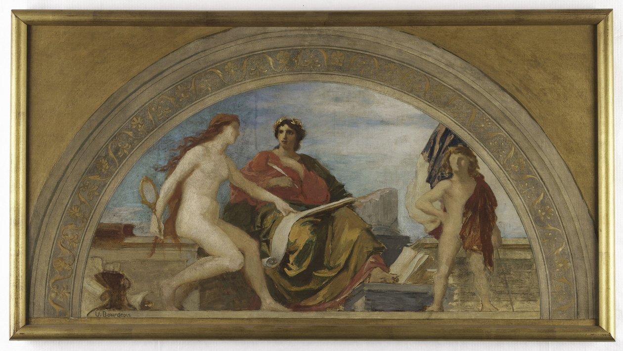 Boceto para el Salón de las Letras, Hôtel de Ville, París: L