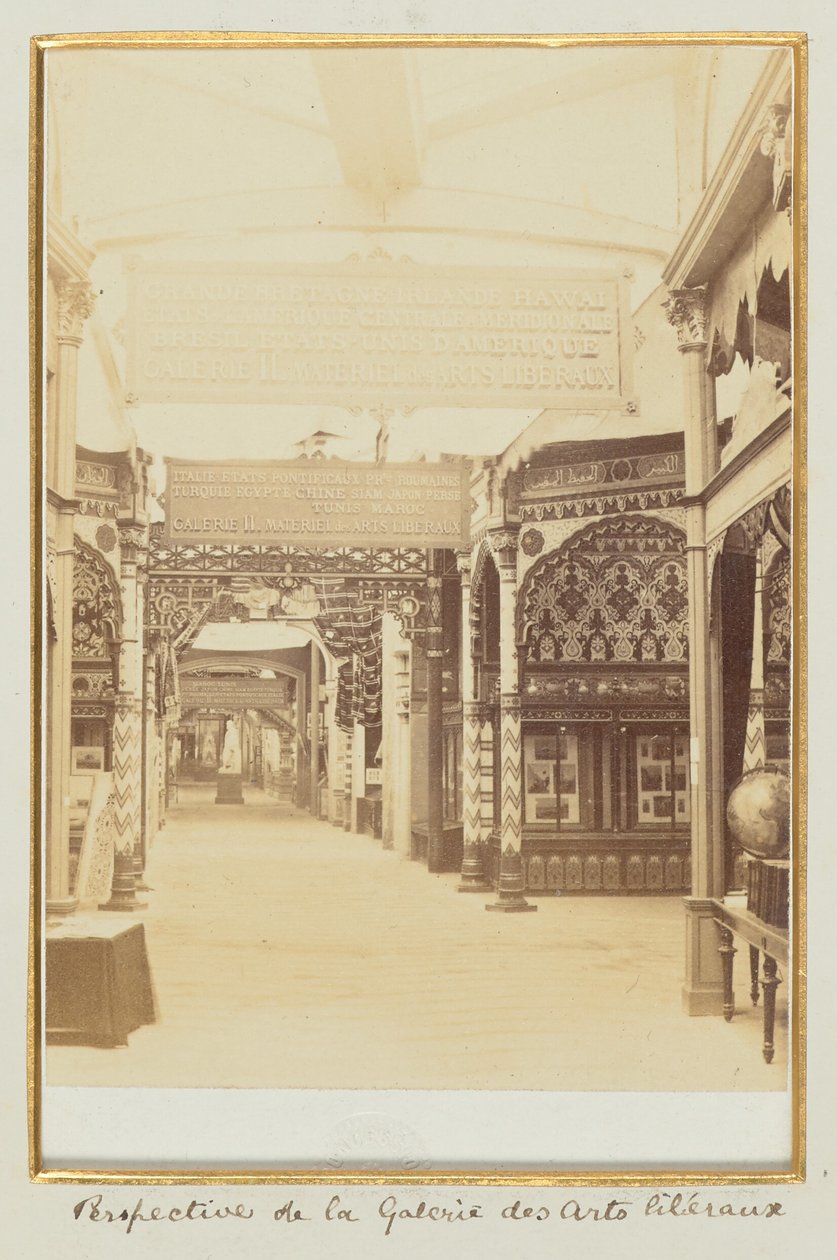 Perspectiva de la Galerie des Arts Libéraux de Léon and Lévy