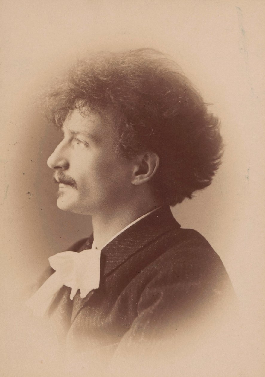 Retrato del compositor Ignacy Jan Paderewski 1860-1941, 1890 de London . Photo studio Elliott and