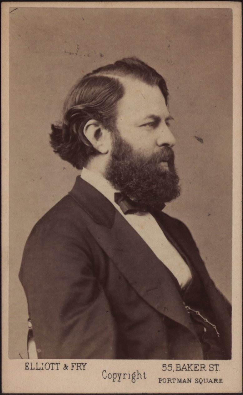 Retrato del violinista y compositor Joseph Joachim 1831-1907, c. 1875 de London . Photo studio Elliott and