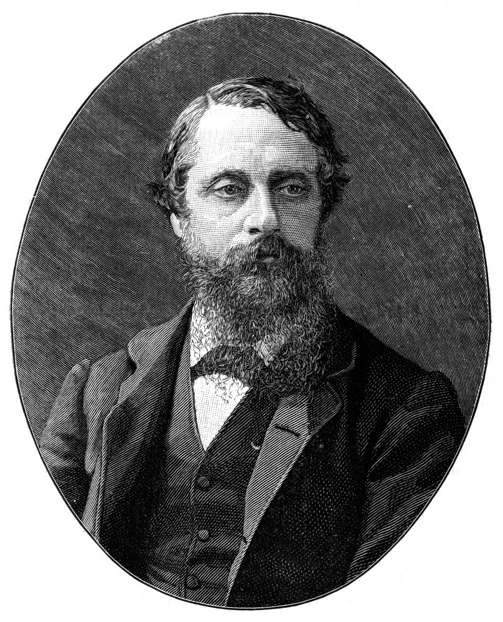 Lord Frederick Cavendish, político liberal británico del siglo XIX, 1900 de London Stereoscopic and Photographic Co