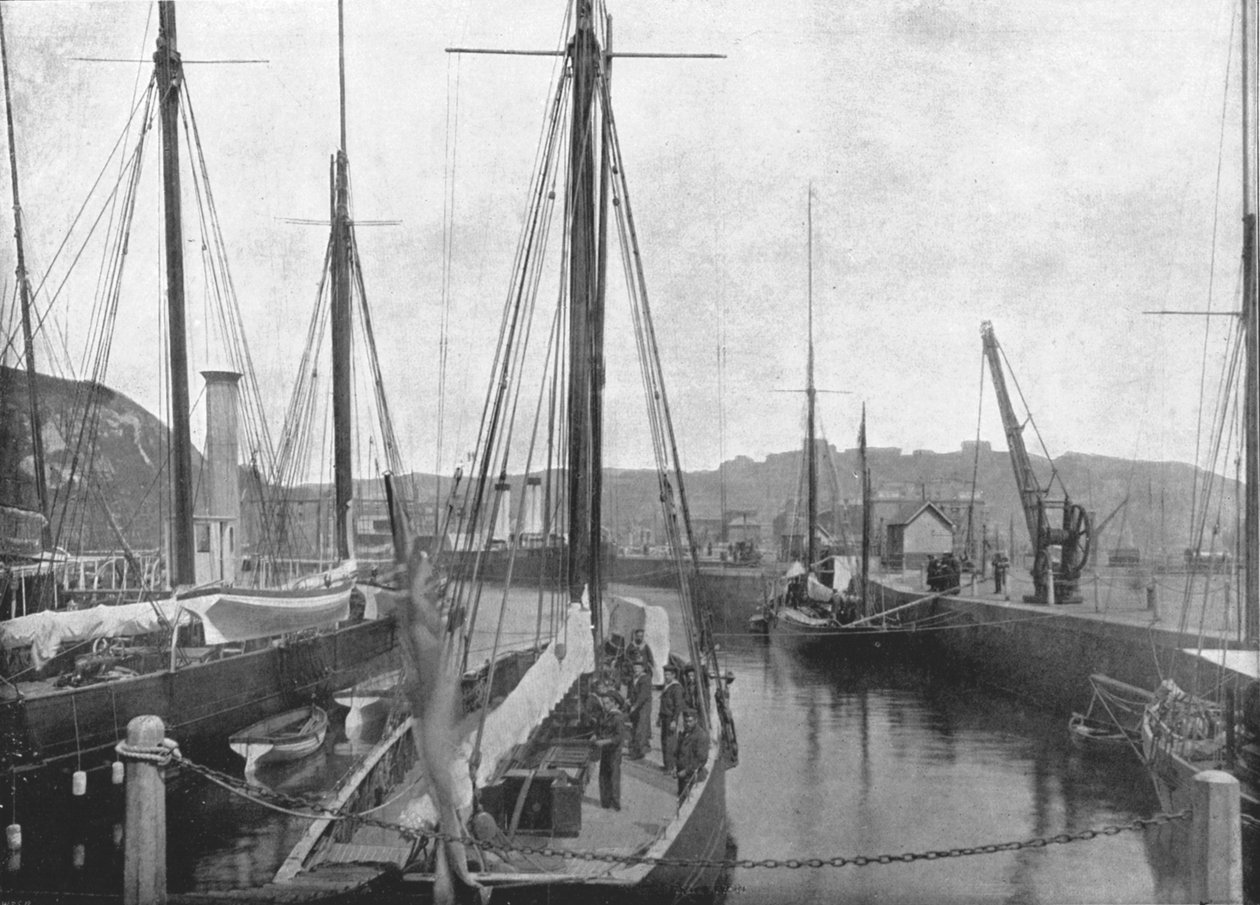 El puerto, Dover, 1895 de London Stereoscopic and Photographic Co