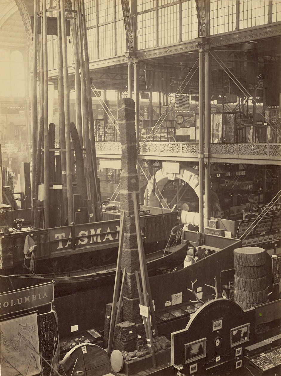 Vista del arte en la Exposición de 1862 de London Stereoscopic and Photographic Company