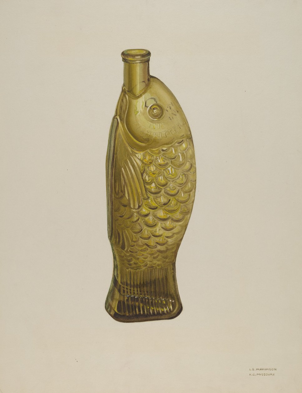 Botella de "Fish Bitters" de Loraine Makimson