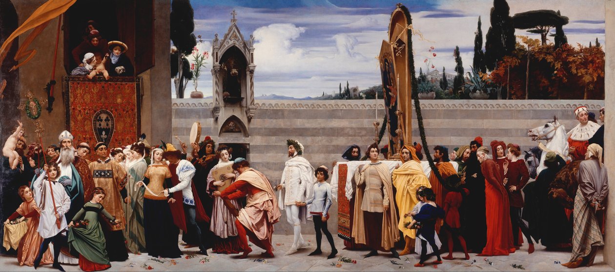 La Madonna de Cimabue llevada en procesión de Frederic Leighton
