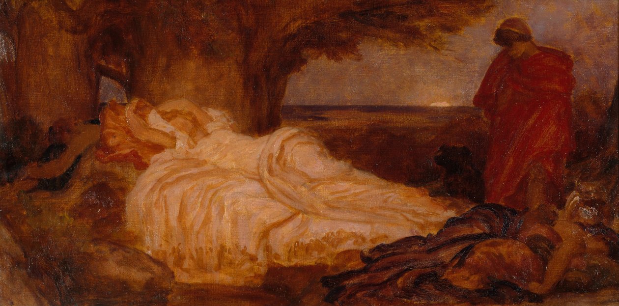 Estudio de Color para Cymon e Ifigenia de Frederic Leighton
