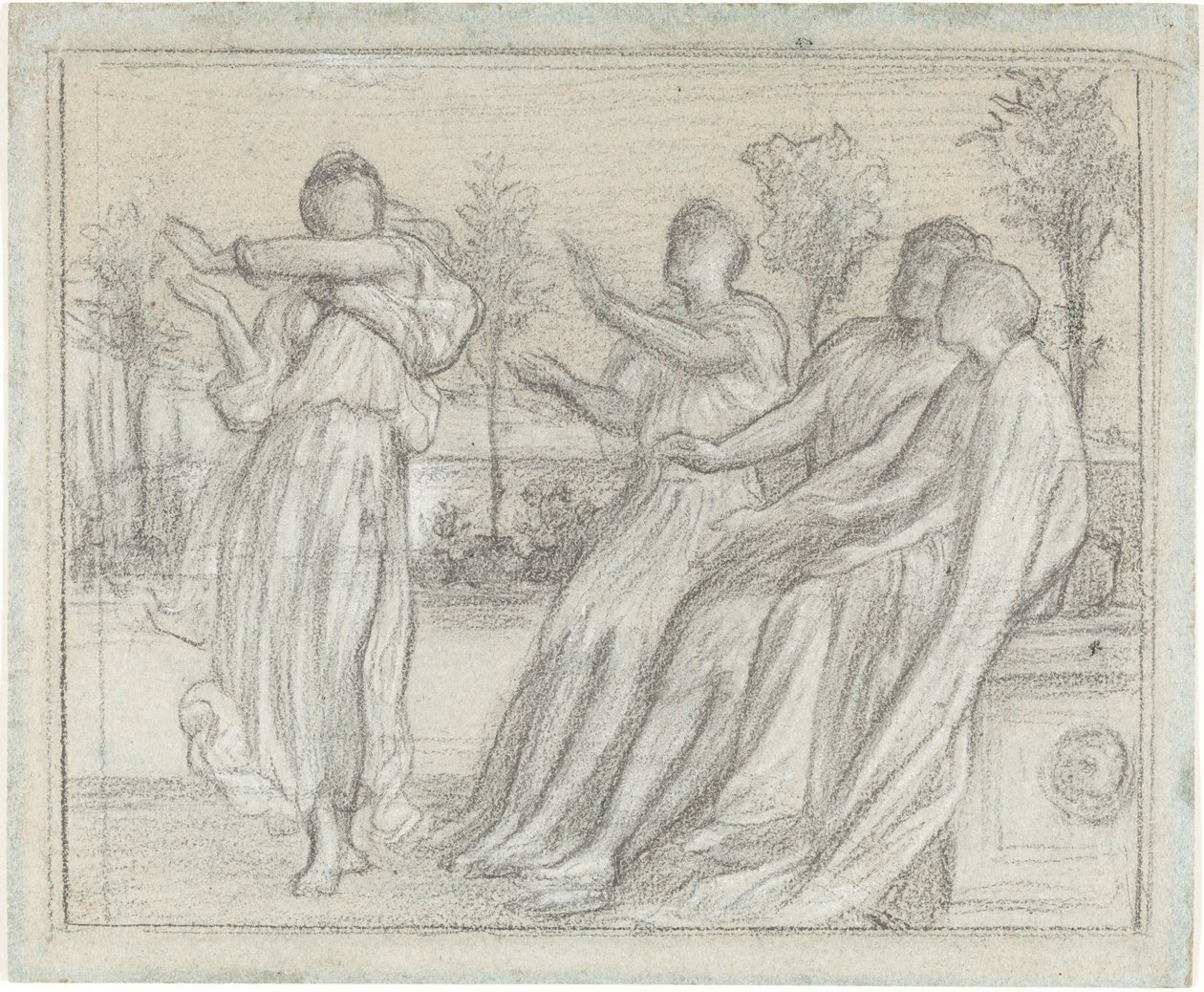 Estudio para "Chica griega bailando" de Lord Leighton Frederic
