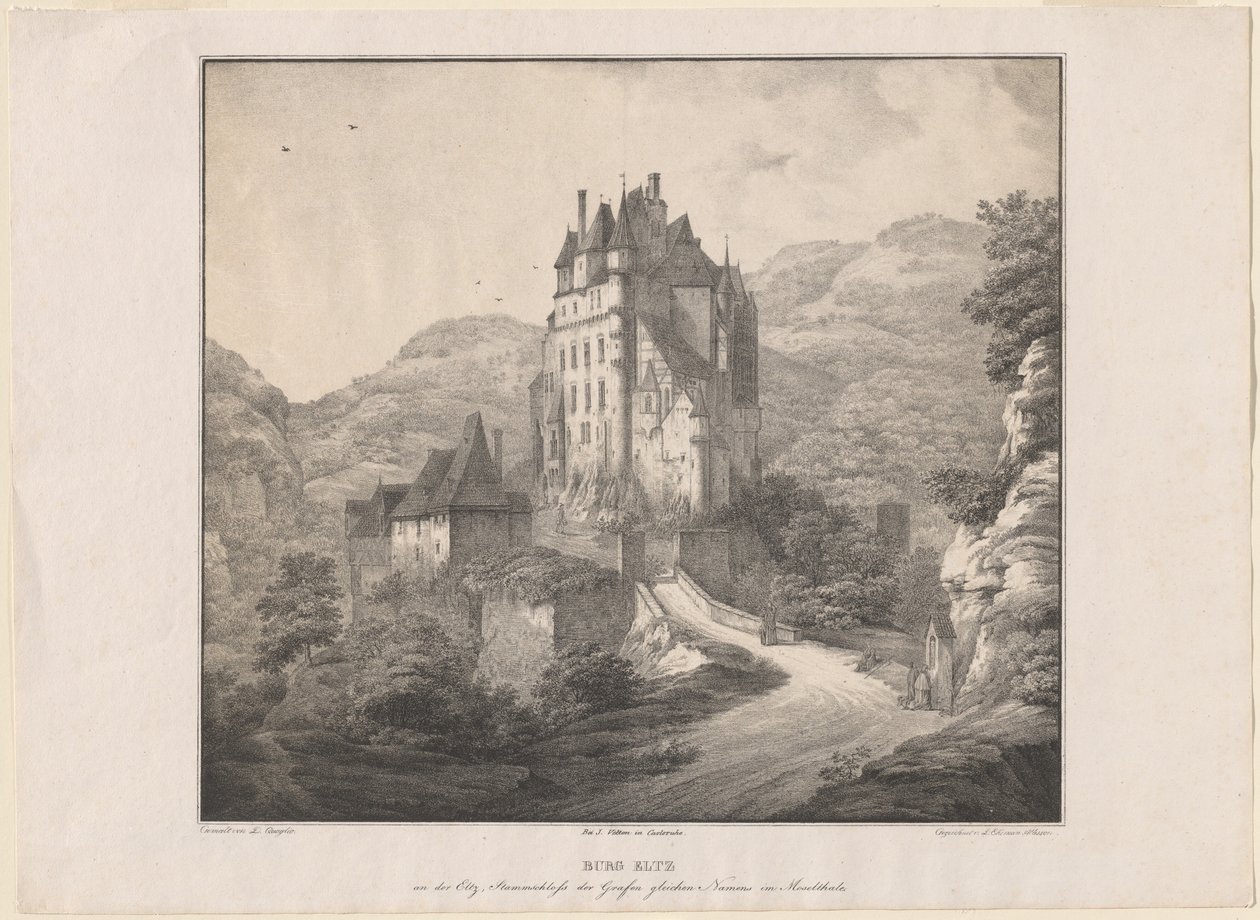 Castillo de Eltz de Lorenz Ekemann Allesson, after Domenico Quaglio