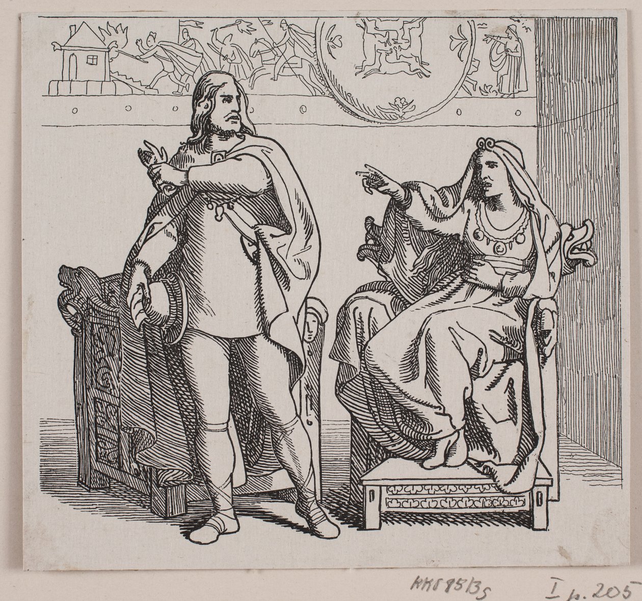 Ilustración para "La expedición de Svend Tveskæg a Inglaterra y la batalla de Svold" de Lorenz Frølich