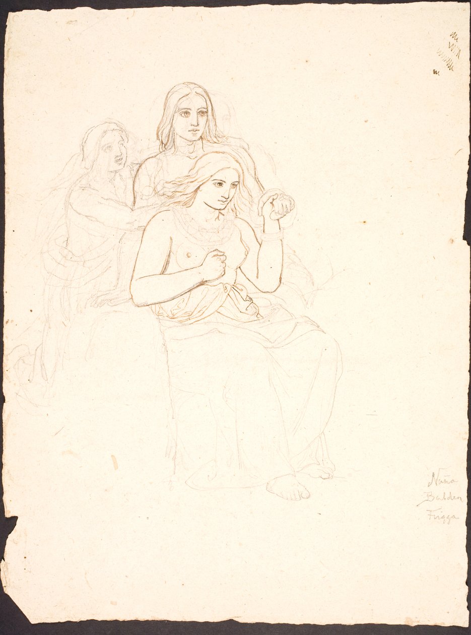 Nana, Balder y Frigga de Lorenz Frølich