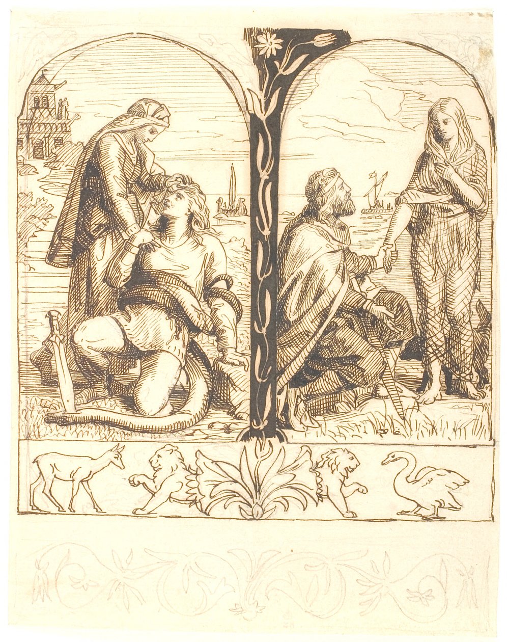 El cortejo de Regnar Lodbrogs de Lorenz Frølich