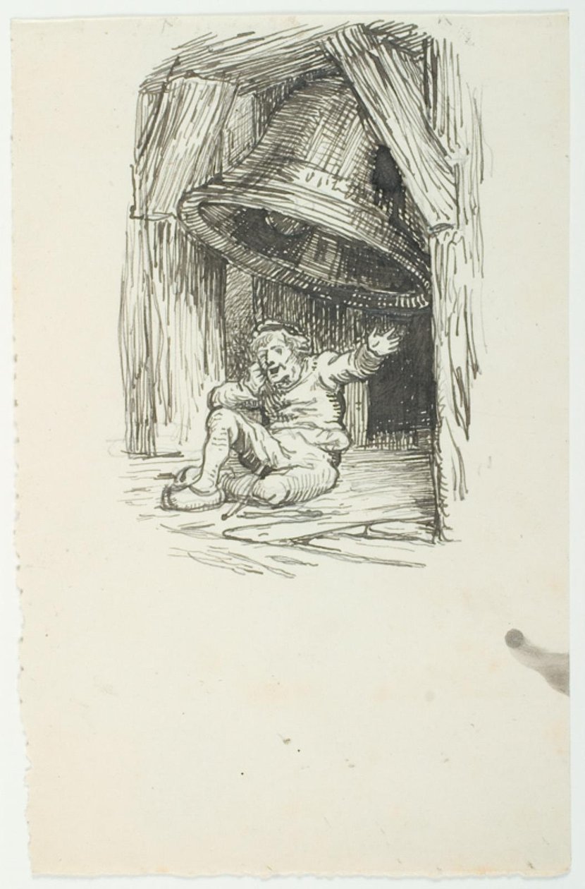 Boceto para Klokkedybet de Lorenz Frølich