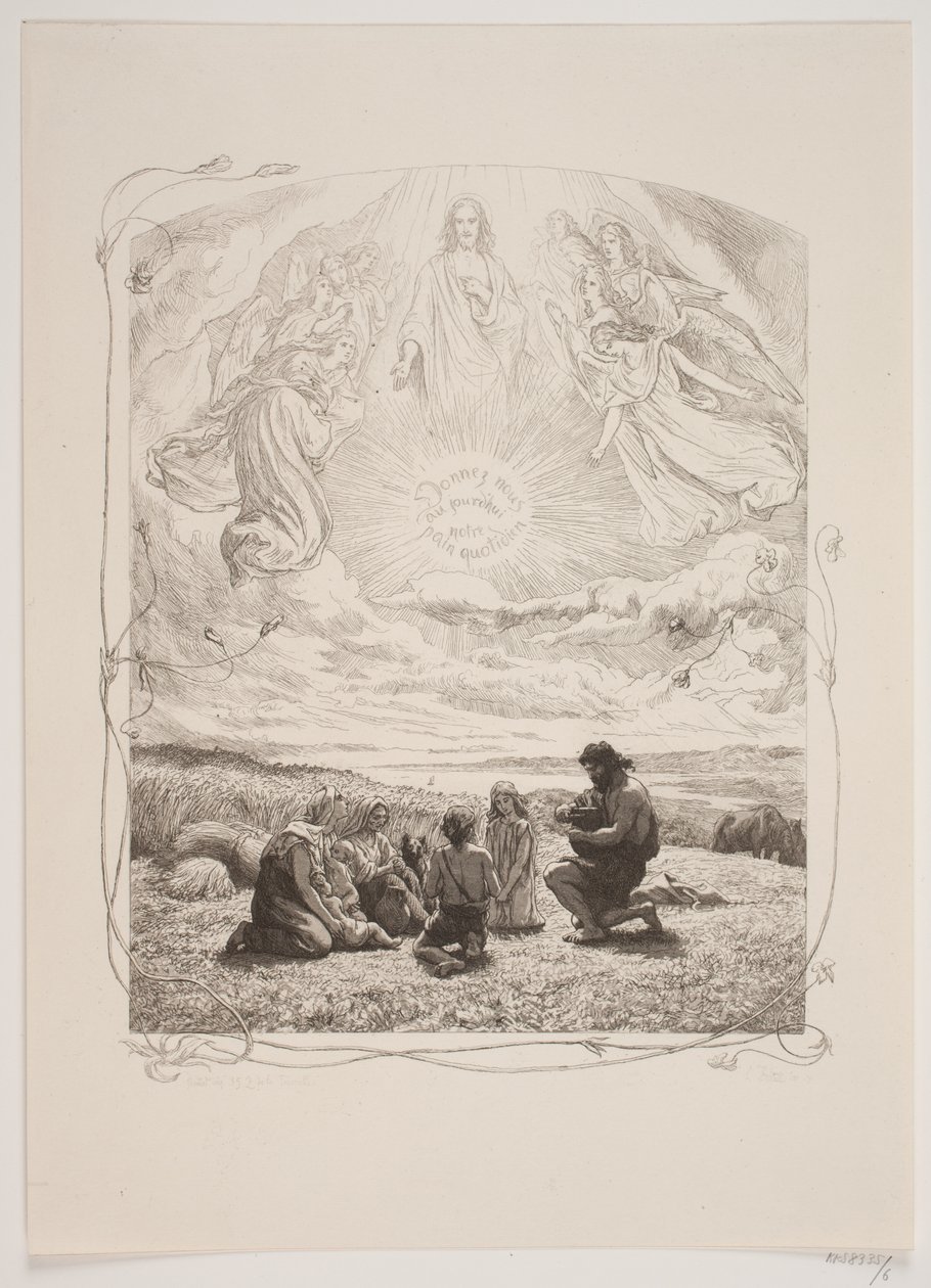 Ilustración para «La oración dominical» de Lorenz Frølich