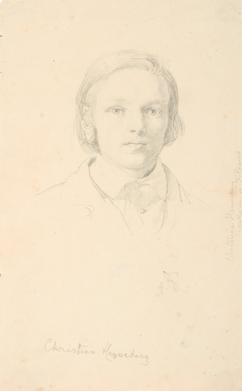 Retrato de Christian Henneberg de Lorenz Frølich