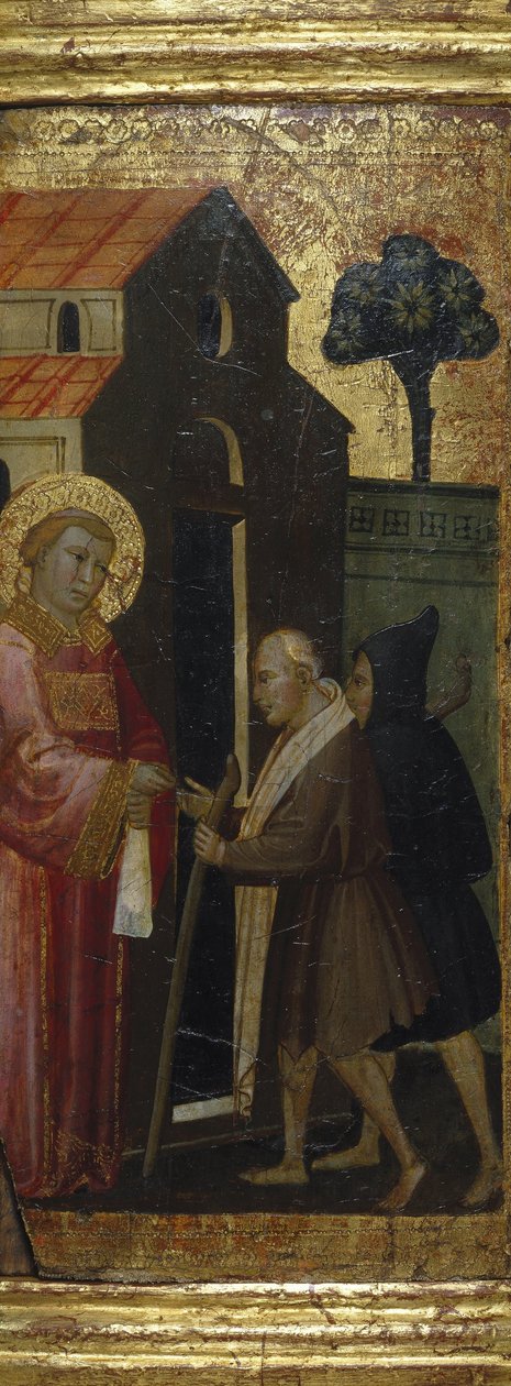 San Lorenzo distribuyendo limosnas a los pobres de Lorenzo di Niccolò