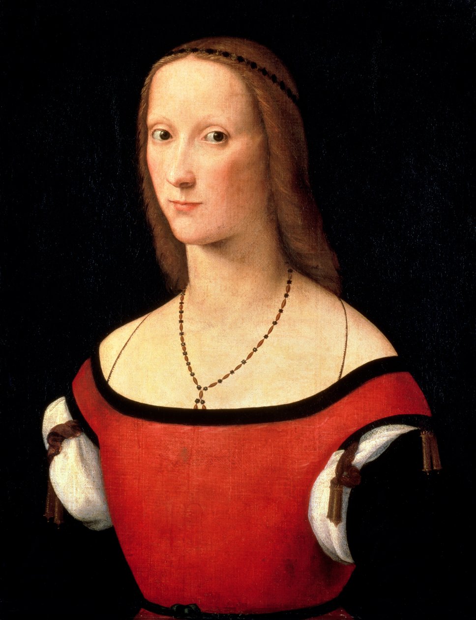Retrato de una mujer, 1500s de Lorenzo Costa