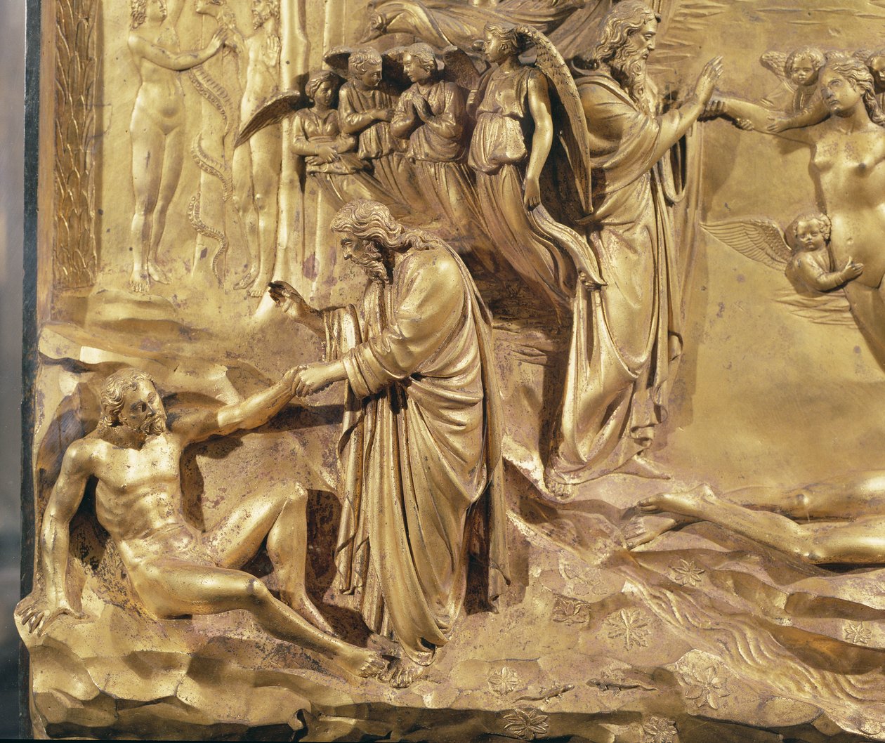 Creación del Hombre, Puertas del Paraíso, 1425-52 de Lorenzo Ghiberti