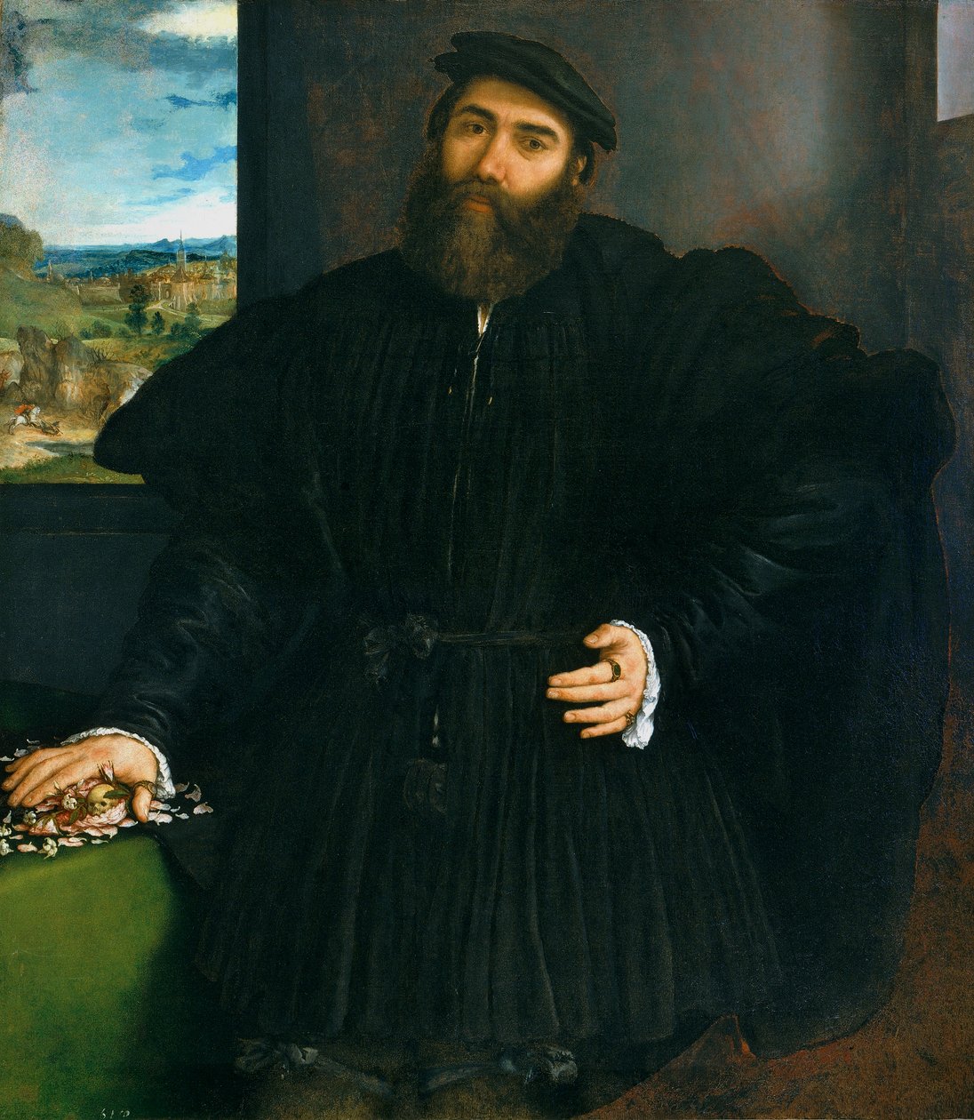 Retrato del viudo Mercurio Bua, c.1535 de Lorenzo Lotto