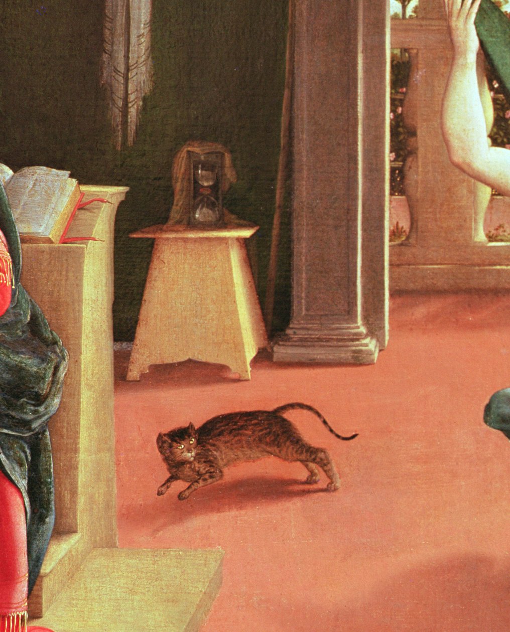 La Anunciación, c.1534-35 (detalle) de Lorenzo Lotto