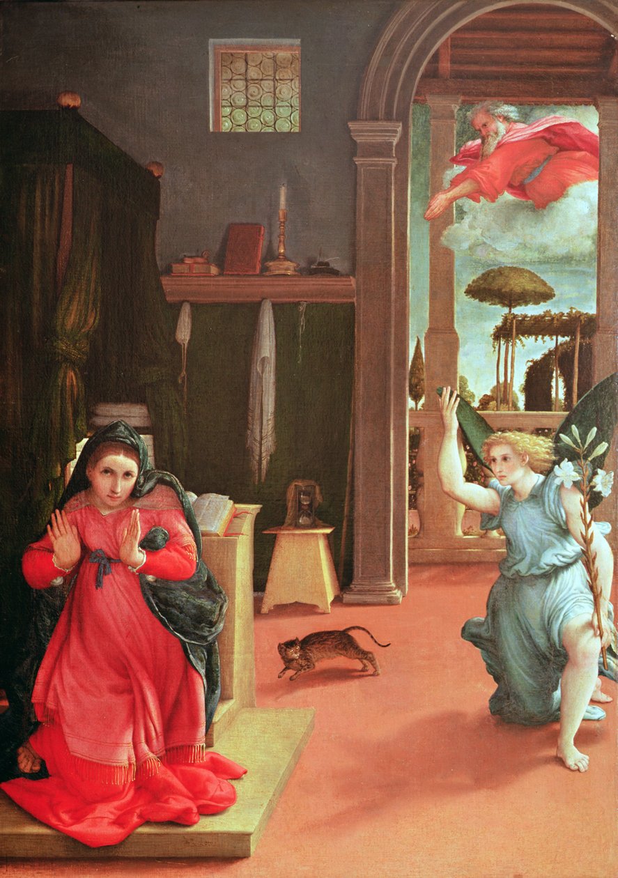 La Anunciación de Lorenzo Lotto