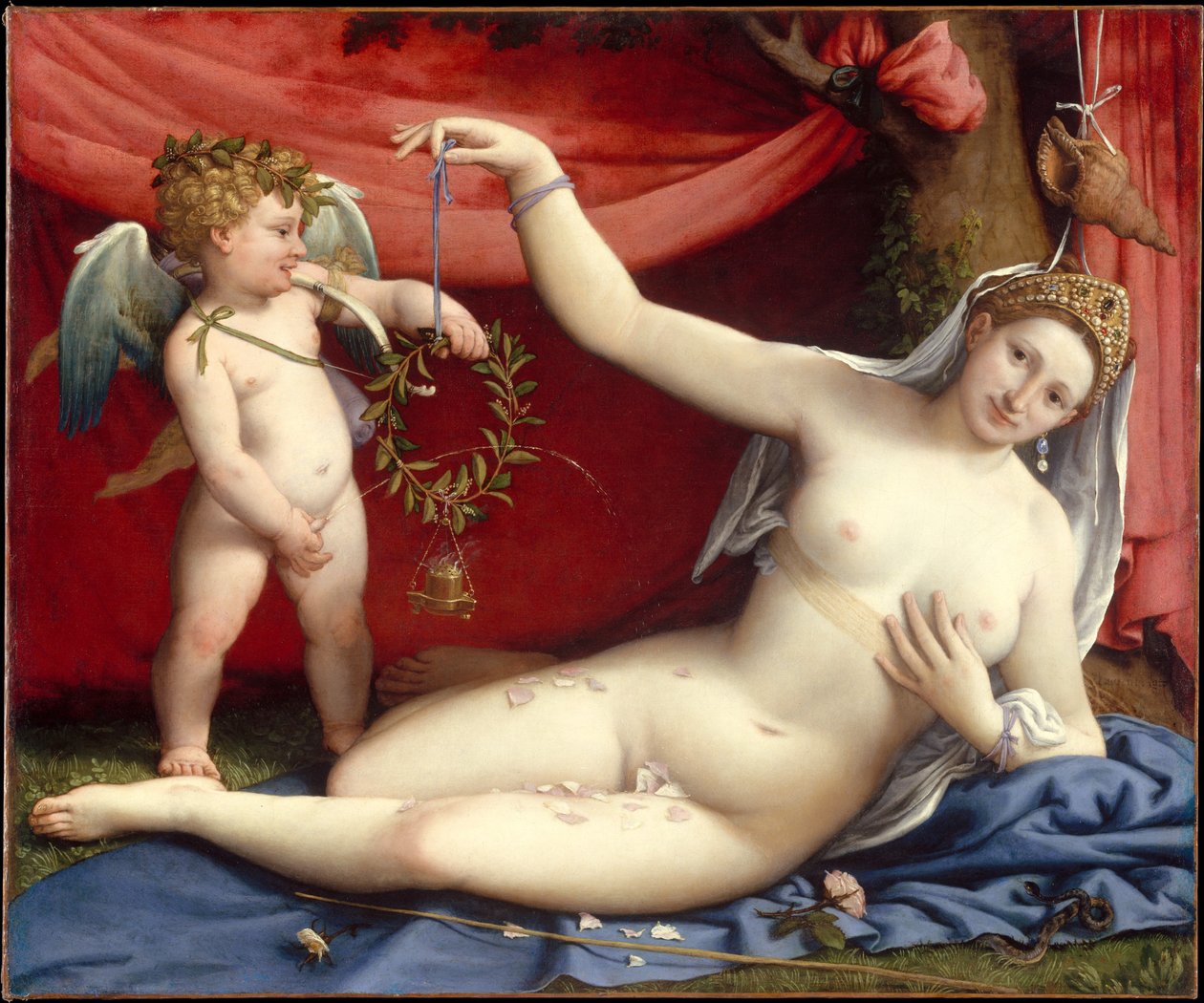 Venus y Cupido de Lorenzo Lotto