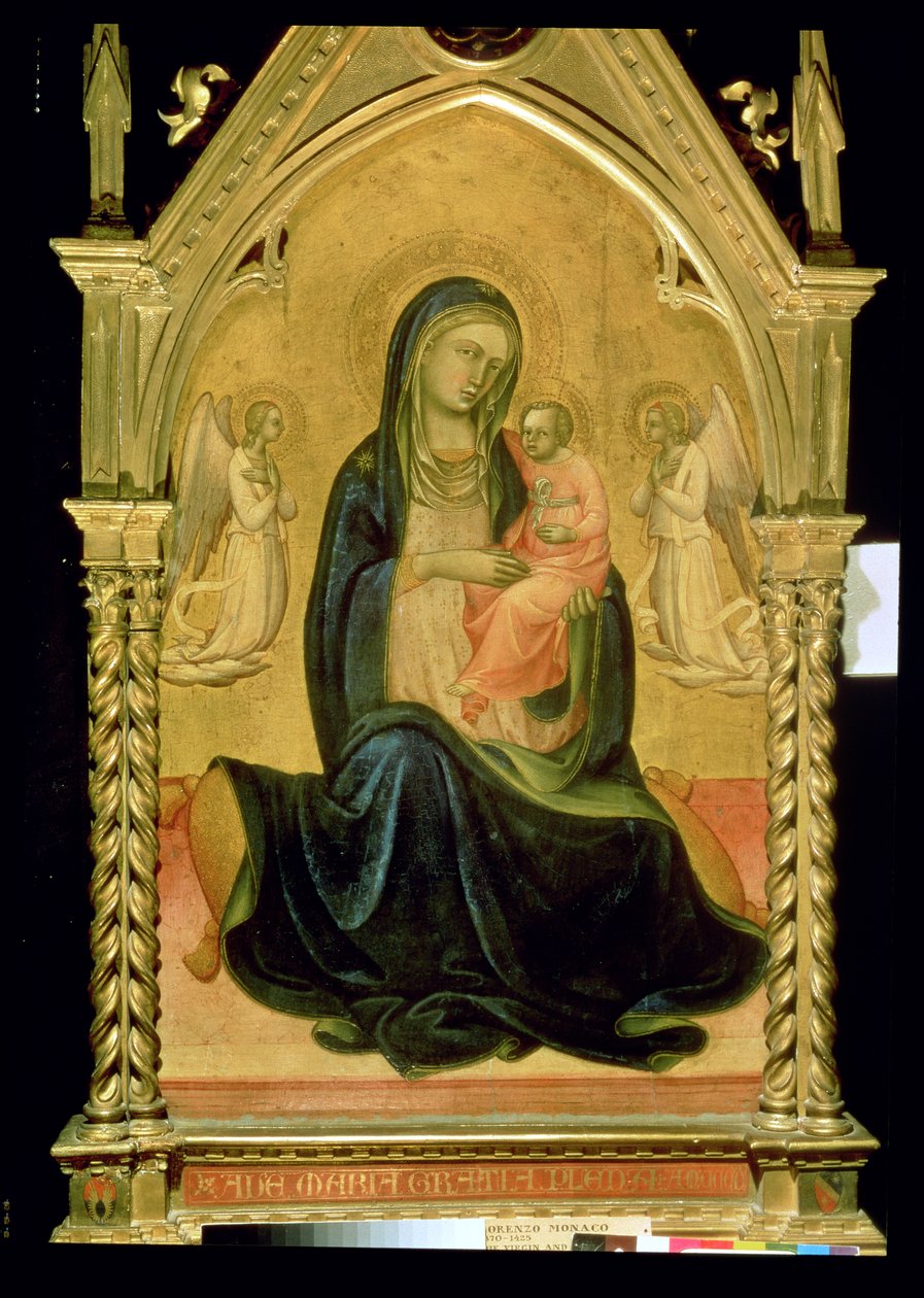 Madonna y Niño, 1400 de Lorenzo Monaco