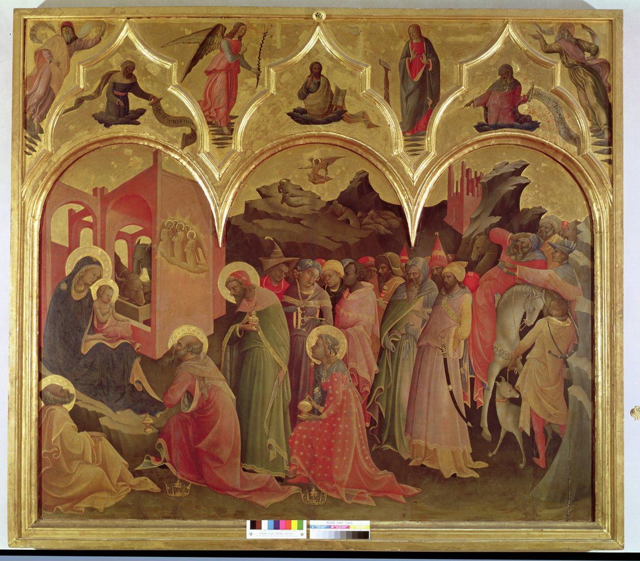La adoración de los magos, 1422 de Lorenzo Monaco
