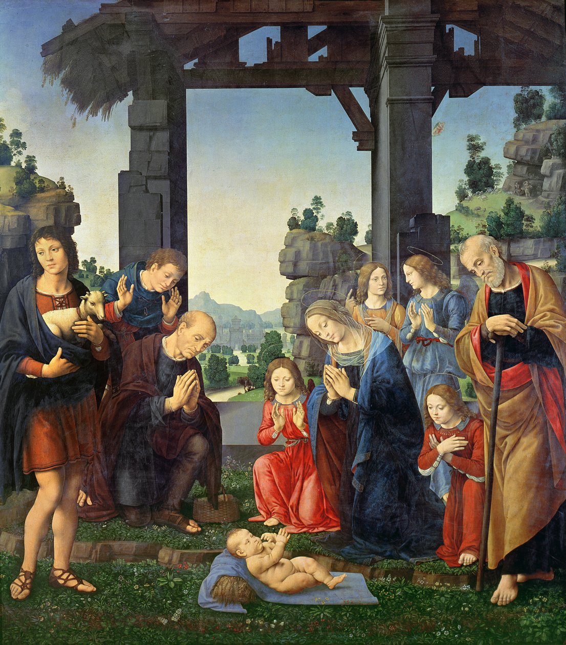 Adoración de los pastores, c.1510 de Lorenzo di Credi
