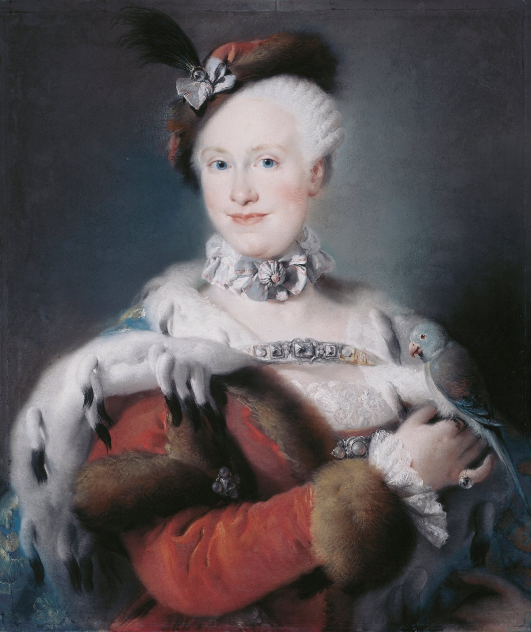 Retrato de la infanta María Luisa de España (1745-1792), emperatriz del Sacro Imperio Romano de Lorenzo Baldissera Tiepolo