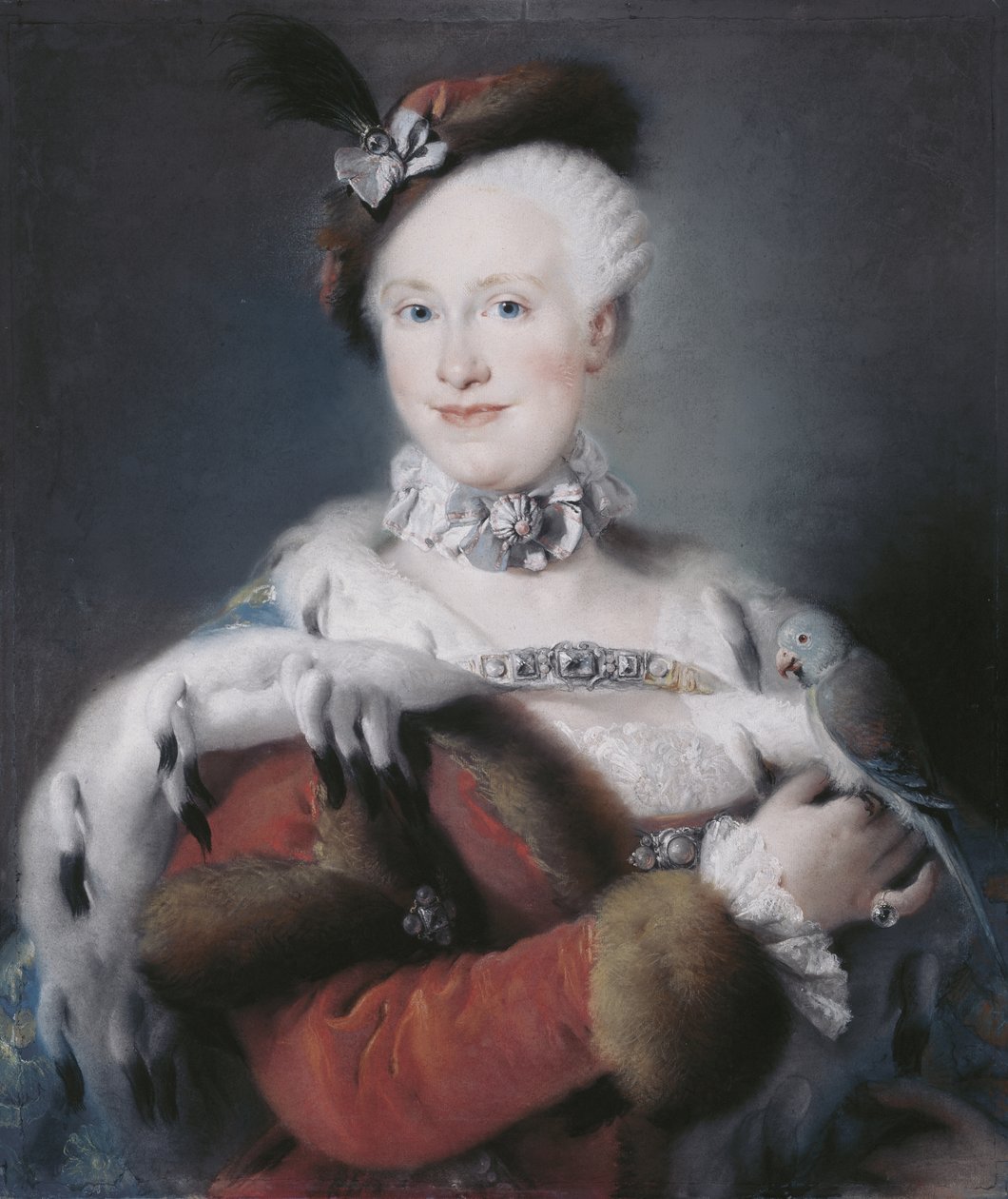 Retrato de la Infanta María Luisa de España 1745-1792, Emperatriz del Sacro Imperio Romano, 1763 de Lorenzo Baldissera Tiepolo