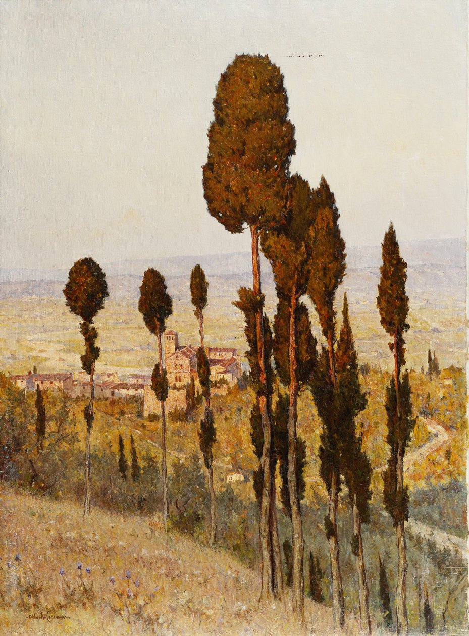 San Francisco, Asís (óleo sobre lienzo) de Lorenzo Cecconi