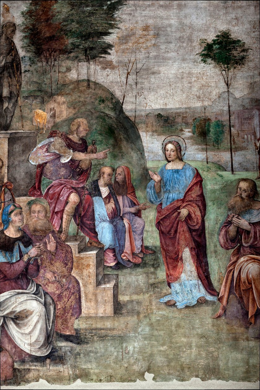 Vida de Santa Cecilia: Juicio de Santa Cecilia, (detalle) de Lorenzo Costa