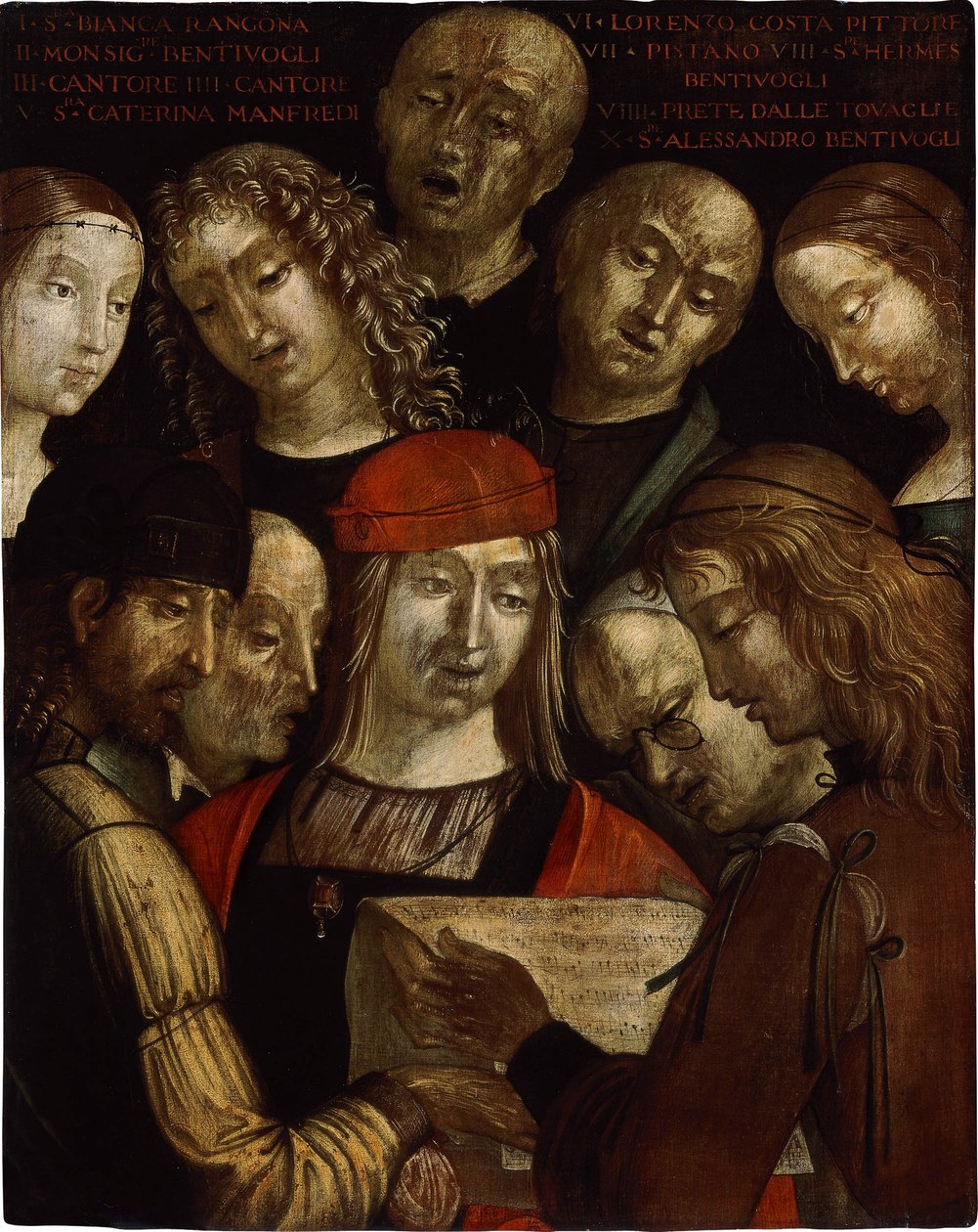 La familia Bentivoglio de Lorenzo Costa