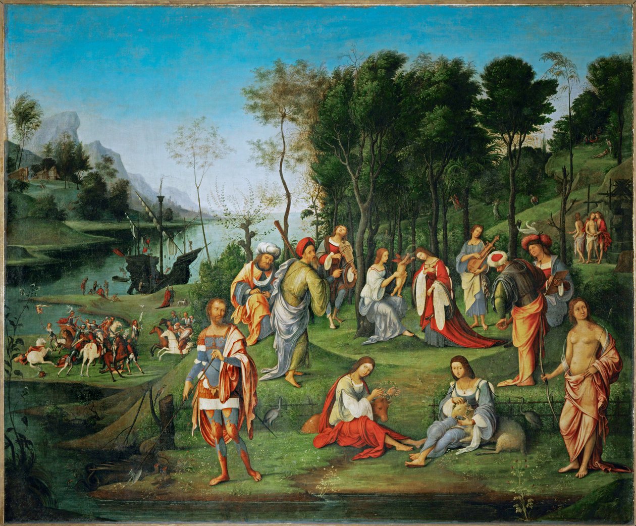 El reino de las Musas, pintado para el Studiolo de Isabella d