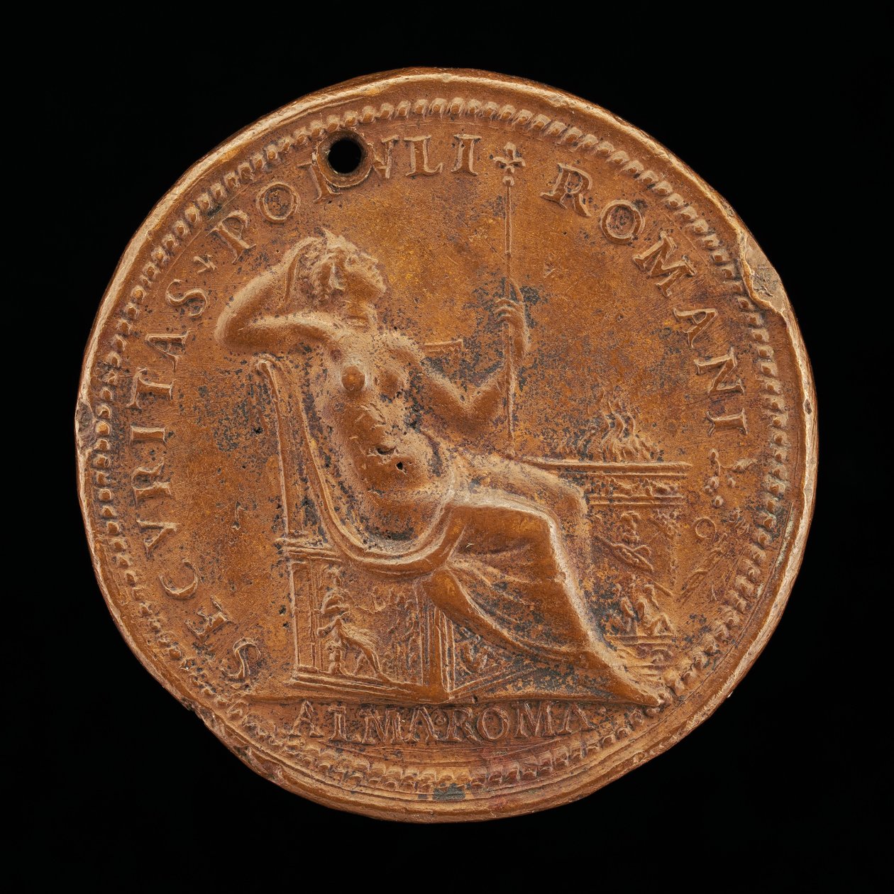 Securitas cerca de un altar [reverso], finales del siglo XVI-principios del siglo XVII de Lorenzo Fragni