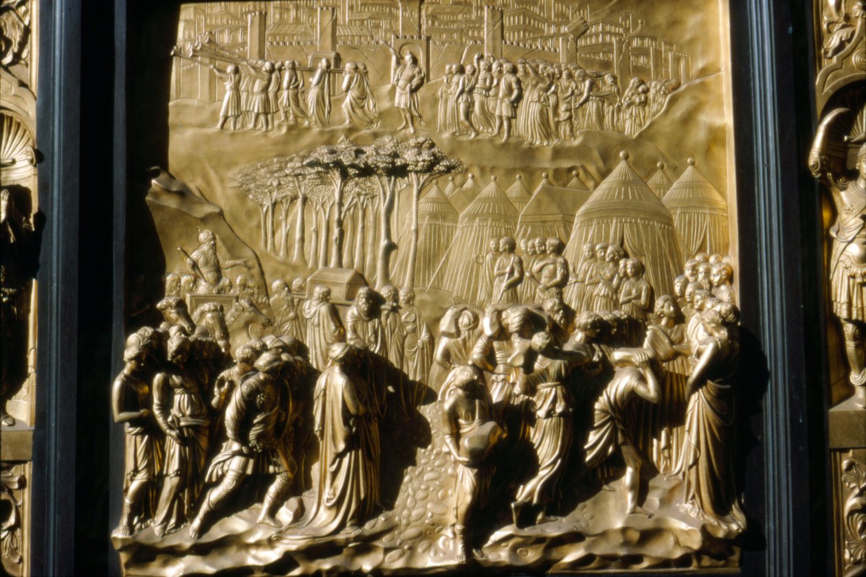 Israelitas toman Jericó (detalle) de Lorenzo Ghiberti