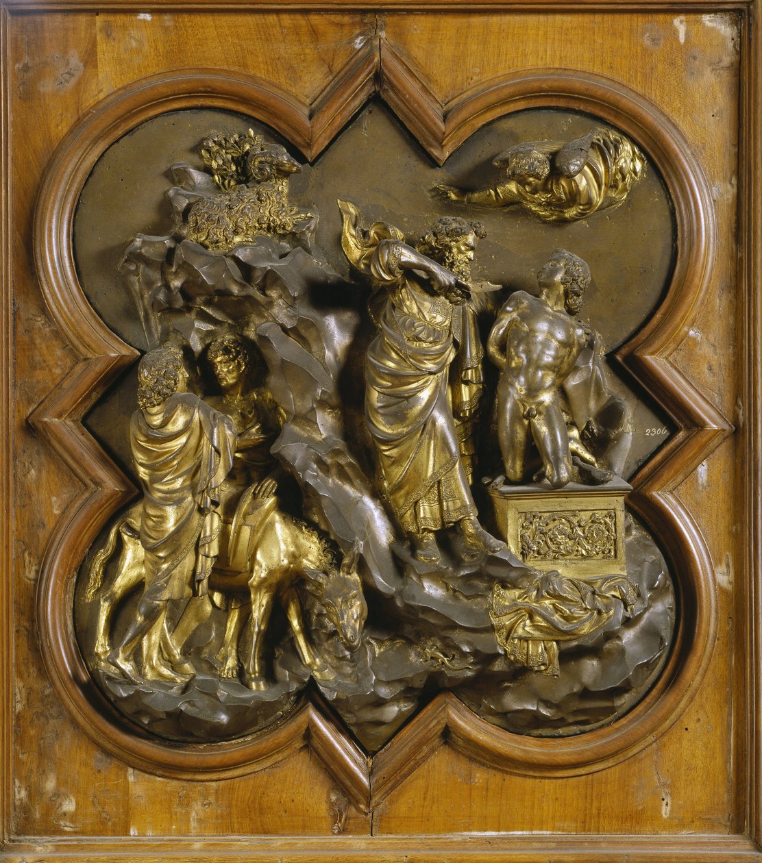 El sacrificio de Isaac (después de la restauración) de Lorenzo Ghiberti